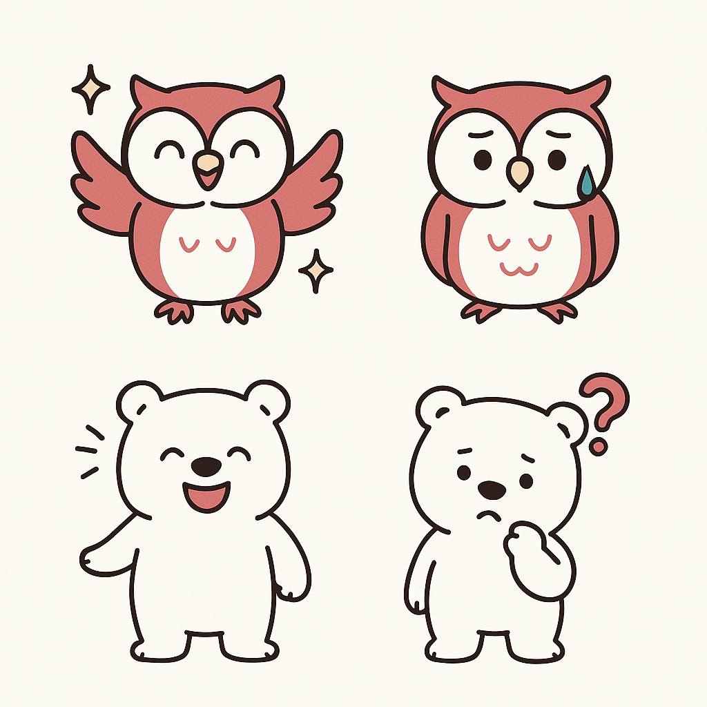 ホーホービデオのキャラクター